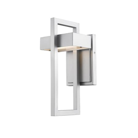 Z-Lite Luttrel 1 Light Outdoor Wall Sconce, Silver & Frosted 566S-SL-LED